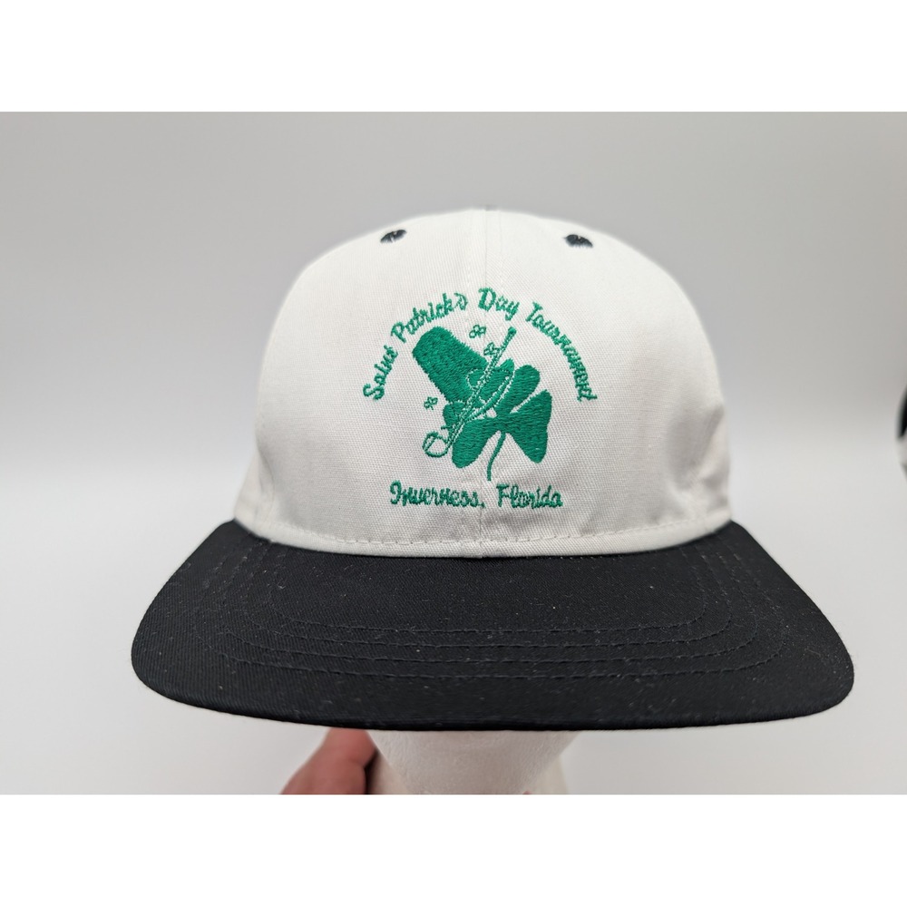 Duckster St Patricks Day Tournament Inverness Florida Golf Hat White Black USA